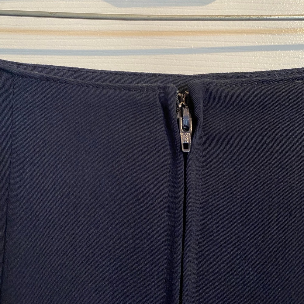 Vintage 90s Lana Lee Navy Rise High Rise Pencil Column Midi Skirt Size 8 - Picture 8 of 12